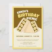 Chocolade Banaan Sandwich Verjaardag Picknick Part Kaart (Voorkant)