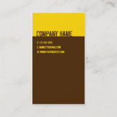 Chocolade Banana Visitekaartje (Achterkant)