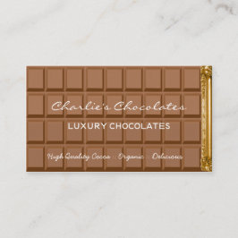 Chocolade bar luxe chocolade shop visitekaartje