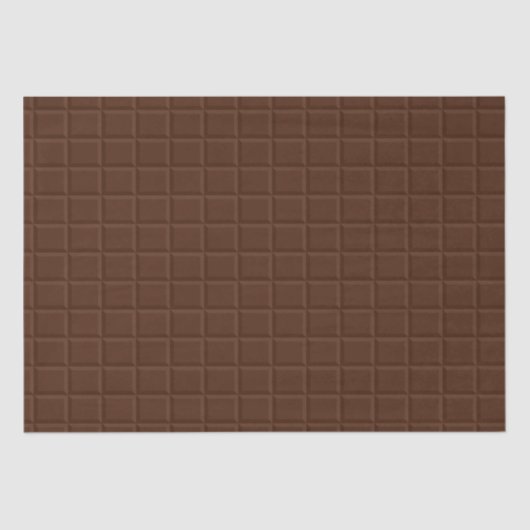 Chocolade bar tissue papier voor cadeauverpakking (Voorkant)