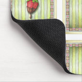 CHOCOLADE BEDekte AARDBEI Muismat (Hoek)