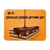 Chocolade bedekte alles dag magneet (Horizontaal)