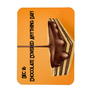 Chocolade bedekte alles dag magneet