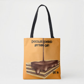 Chocolade bedekte alles dag tote bag