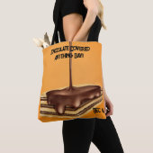 Chocolade bedekte alles dag tote bag (Dichtbij)