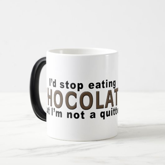 Chocolade Beer Morphing mok (Voorkant links)