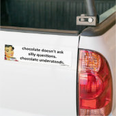 chocolade begrijpt bumpersticker (Op Truck)