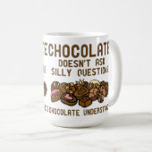 Chocolade Begrijpt Grappige Mok (Voorkant rechts)
