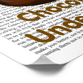 Chocolade begrijpt poster (Hoek)