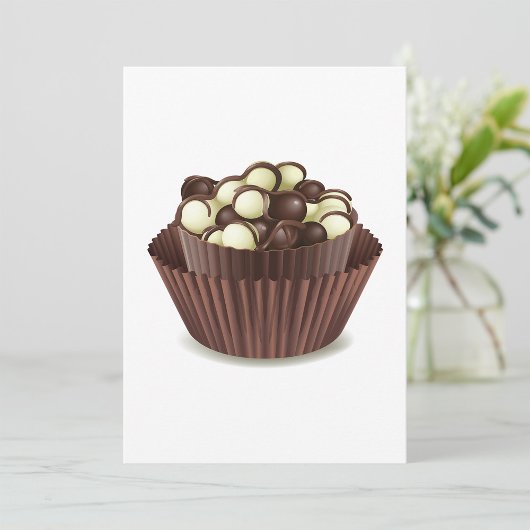 Chocolade Beker Uitnodigingen
