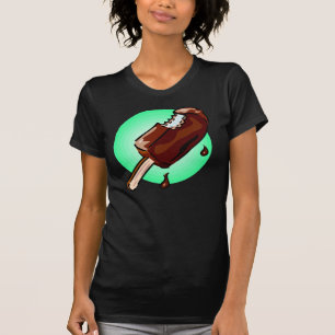 Chocolade-bekleed ijskap t-shirt
