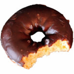 Chocolade Bevroeide gele kachel Donut met bite out Fotobeeldje Sleutelhanger<br><div class="desc">Foto van een chocolade met geelbruine koekjes met een zeer grote beet eruit. Ja!</div>