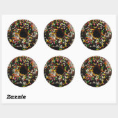 Chocolade bevroren en strooit donut Sticker (Vel)