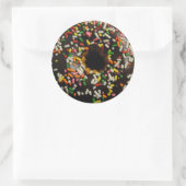 Chocolade bevroren en strooit donut Sticker (Tas)
