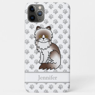 Chocolade Bi-Kleur Perzische Mopshond Cute Cartoon Case-Mate iPhone Case