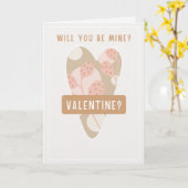 Chocolade & Biscuit Gelukkige Valentijnsdag Kaart (Gele Bloem)