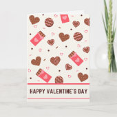 Chocolade & Biscuits Gefeliciteerd met Valentijnsd Kaart (Voorkant)