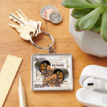 Chocolade Bits en Almonds Close-up foto