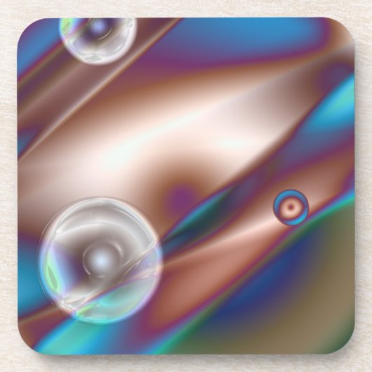 Chocolade blauw bier onderzetter (Voorkant)