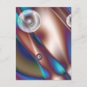 Chocolade blauw briefkaart