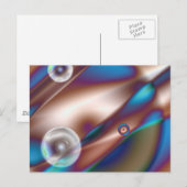 Chocolade blauw briefkaart (Voorkant / Achterkant)