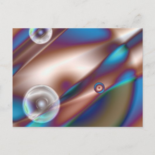 Chocolade blauw briefkaart (Voorkant)