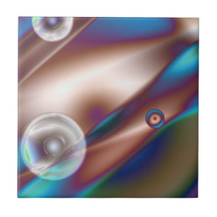 Chocolade blauw tegeltje