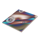 Chocolade blauw tegeltje (Zijkant)