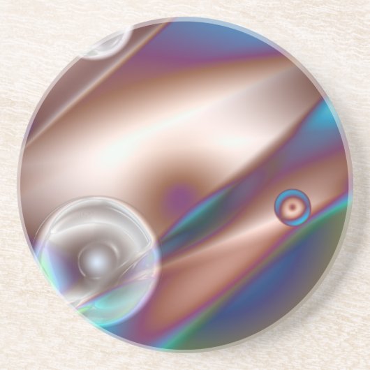 Chocolade blauw zandsteen onderzetter (Voorkant)