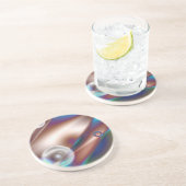 Chocolade blauw zandsteen onderzetter (Zijkant)