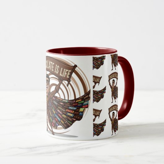 Chocolade Bliss Mok (Voorkant rechts)