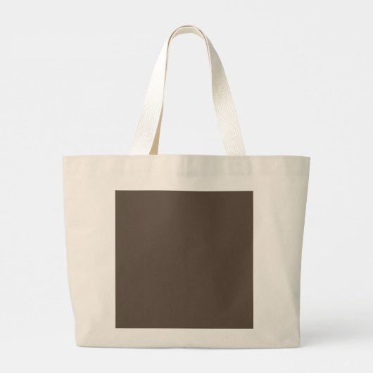 Chocolade bloemenprint Canvas tas (Achterkant)