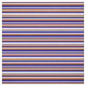 Chocolade, Blue en Lavender, gekleurde strepen Stof (Swatch)