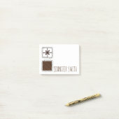 Chocolade Bon Snoep Chocofolic Post Post-it® Notes (Op bureau)