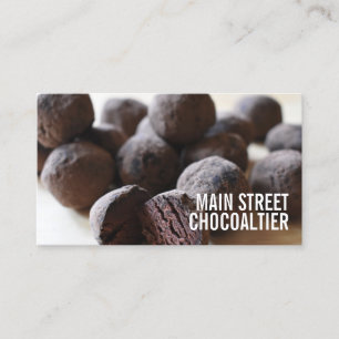 Chocolade Bon Truffles Snoep Chocolatier Shop Visitekaartje