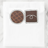 Chocolade Bon Valentijnsdag Snoep Rechthoekige Sticker (Tas)