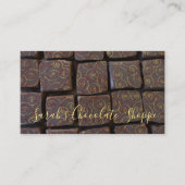 Chocolade Bonbon Chocolatier Snoep Winkelsnoer Visitekaartje (Voorkant)