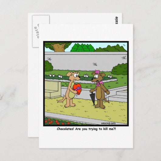Chocolade?! Briefkaart (Voorkant / Achterkant)