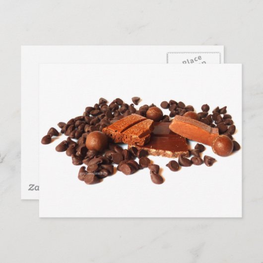 Chocolade! Briefkaart (Voorkant / Achterkant)