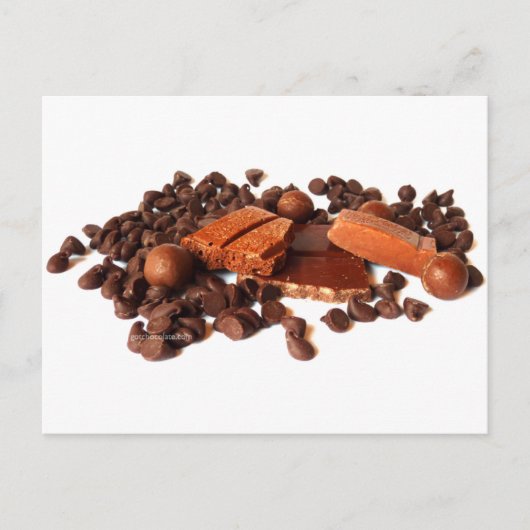 Chocolade! Briefkaart (Voorkant)