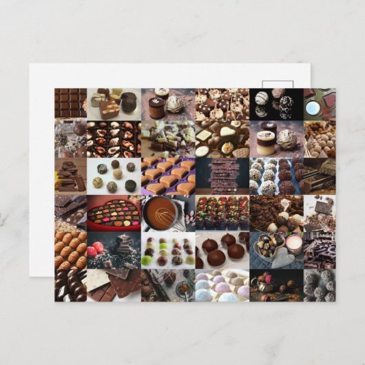 Chocolade Briefkaart (Voorkant / Achterkant)