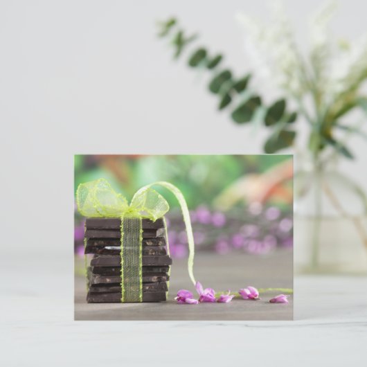 Chocolade Briefkaart (Staand voorkant)