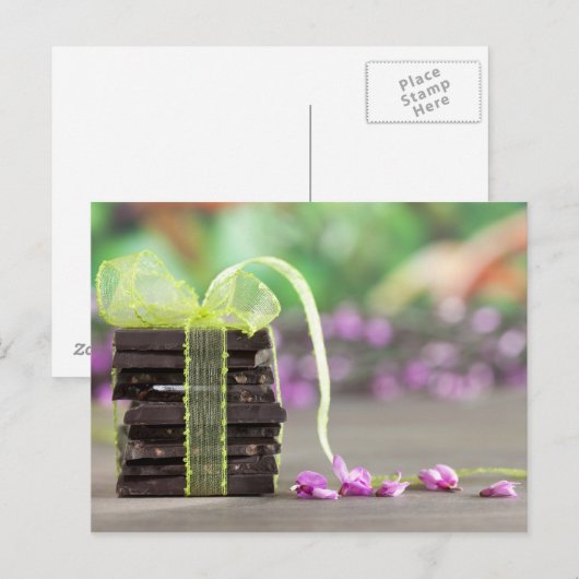 Chocolade Briefkaart (Voorkant / Achterkant)