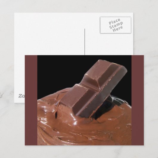 Chocolade Briefkaart (Voorkant / Achterkant)