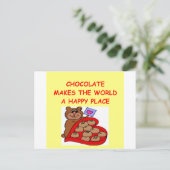 chocolade briefkaart (Staand voorkant)