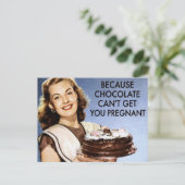 Chocolade Briefkaart (Staand voorkant)