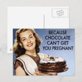 Chocolade Briefkaart (Voorkant / Achterkant)