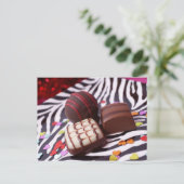 chocolade briefkaart (Staand voorkant)