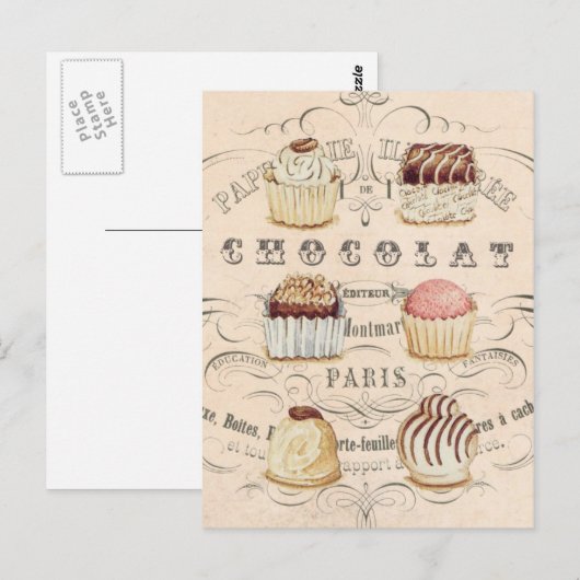 chocolade...briefkaart briefkaart (Voorkant / Achterkant)