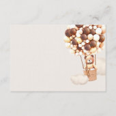 Chocolade Brown Beer-ballonnen blanco omsluitingsk Informatiekaartje (Voorkant)